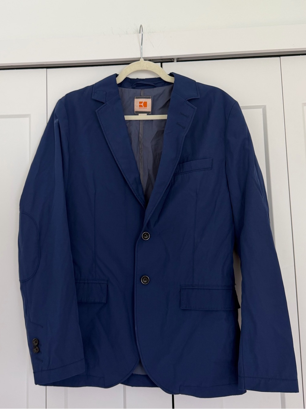 Boss Orange Men's Navy Blue Casual Blazer